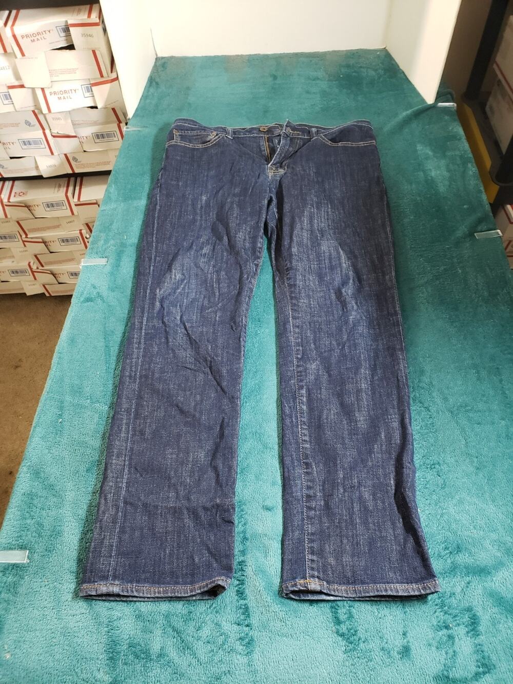 Lucky Brand Jeans Size 33x30 Mens Blue Pants Stretch 121 Heritage Slim Straight